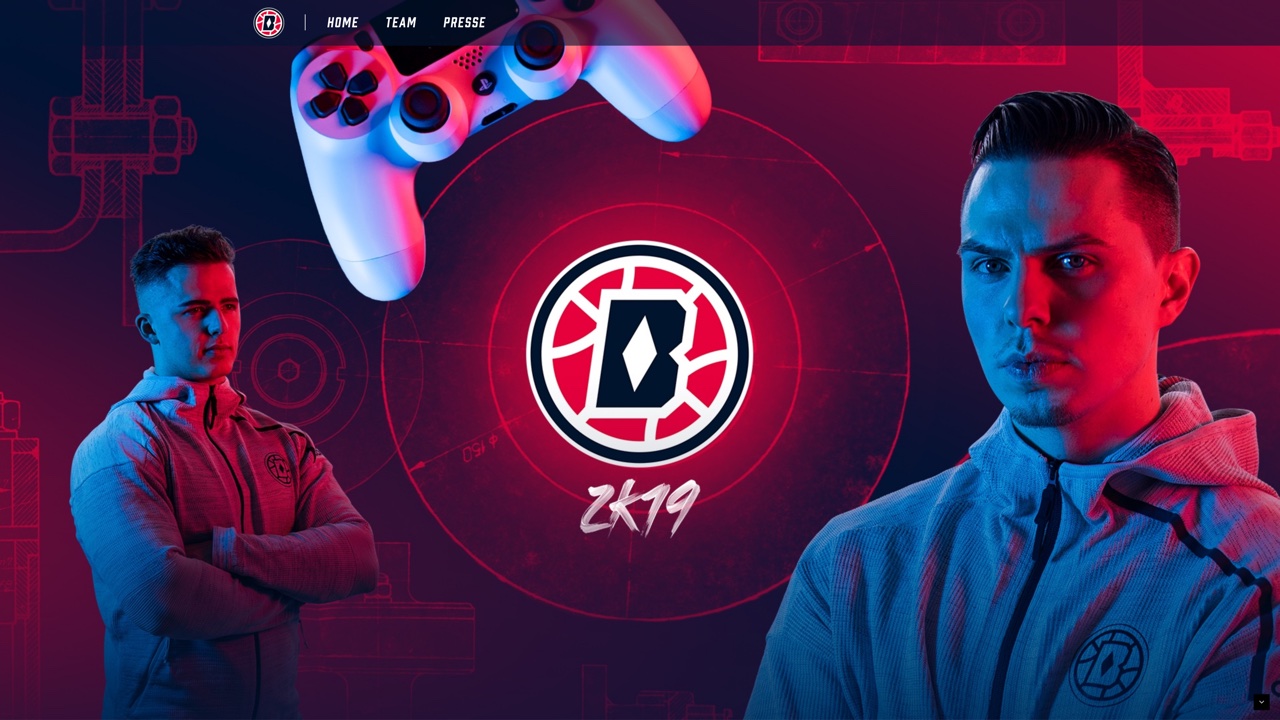 Webseite für Bayern Ballers Gaming 2019