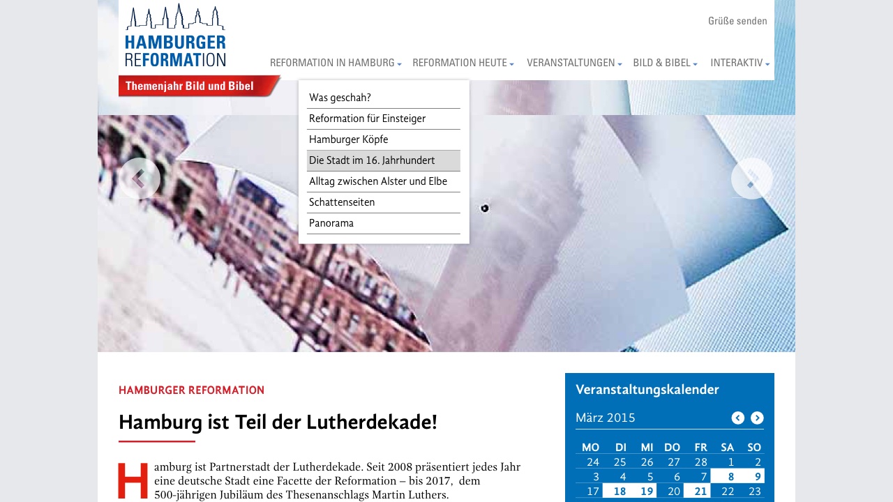 Webseite der Hamburger Reformation