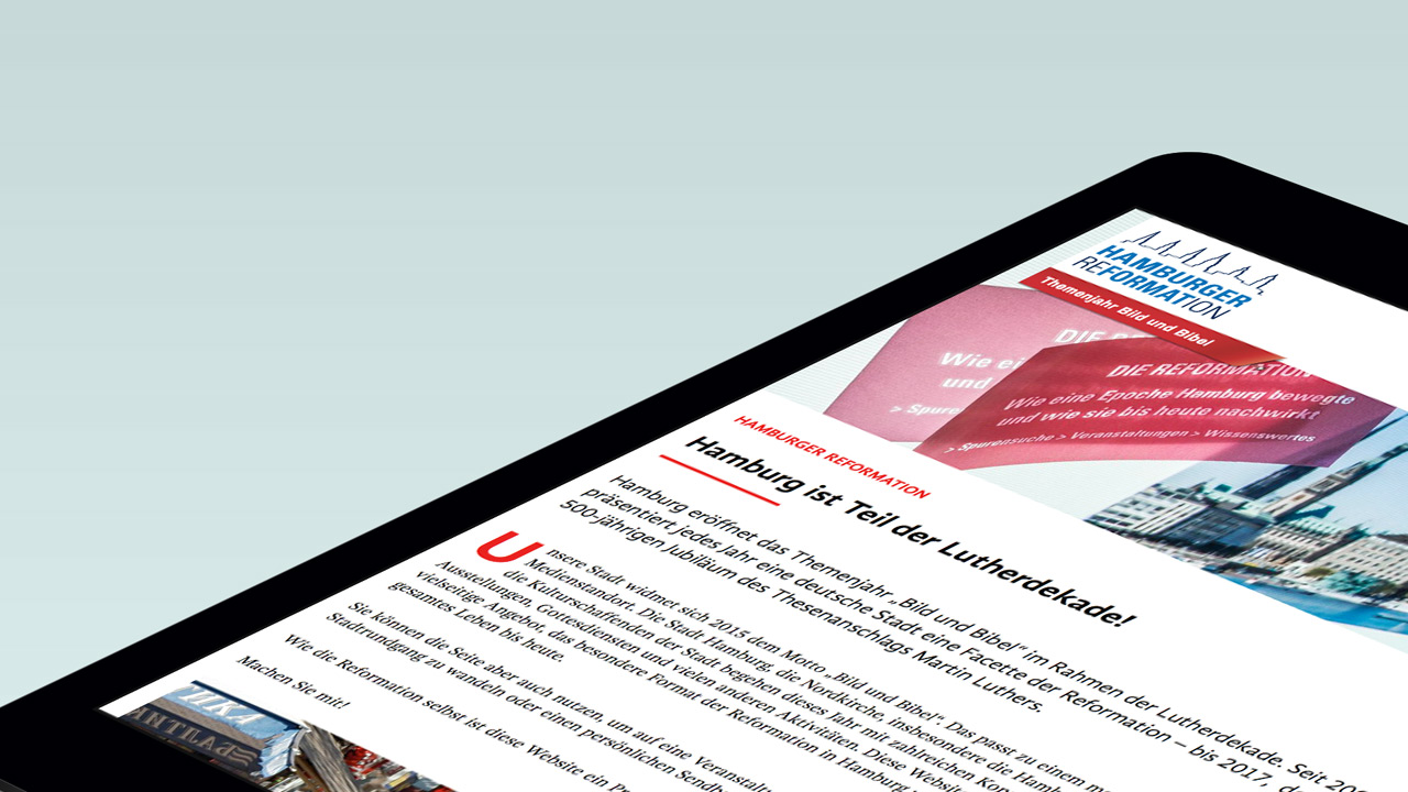 Detailansicht der Tablet Darstellung