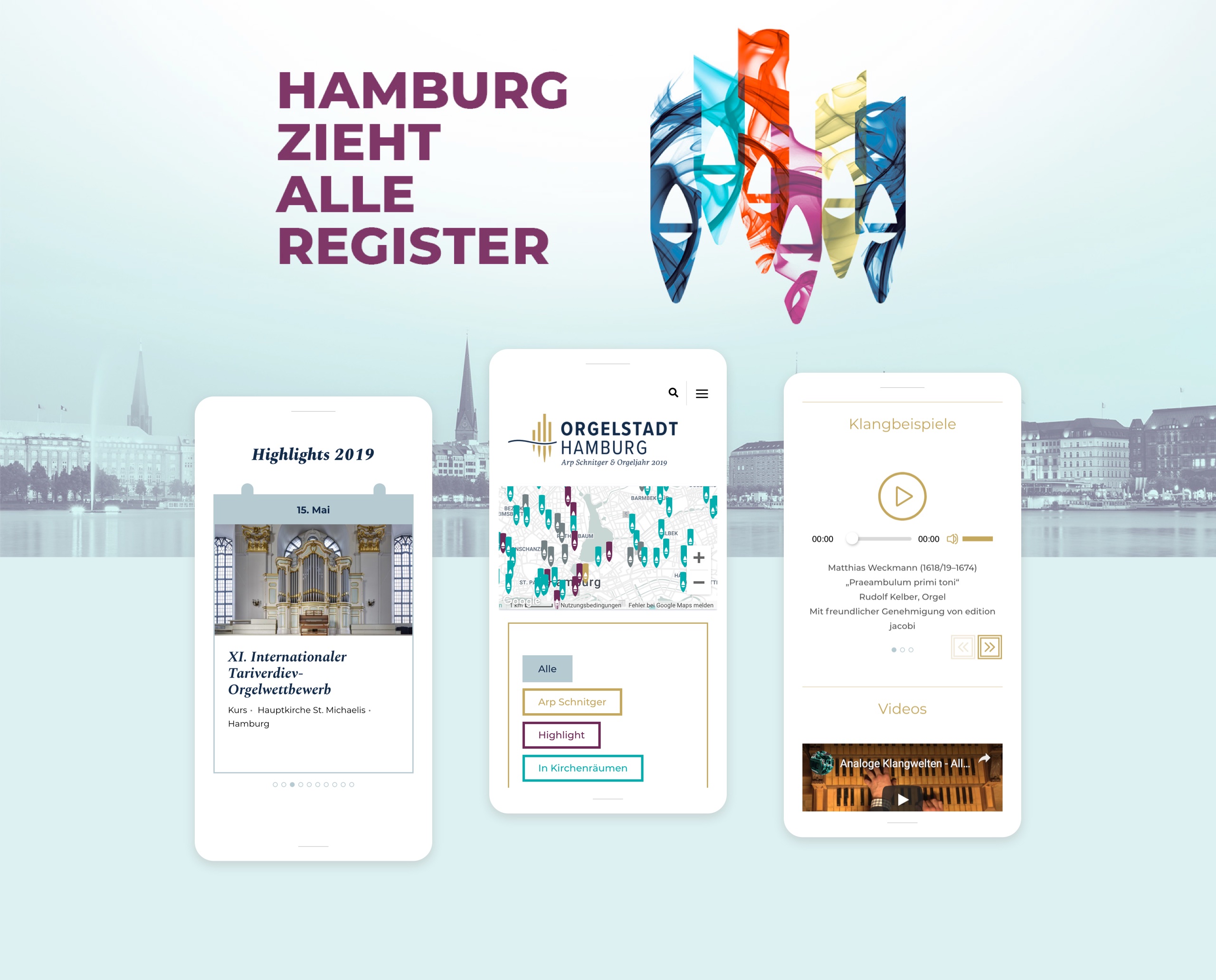 Die Startseite der Hamburger Reformation auf Smartphones