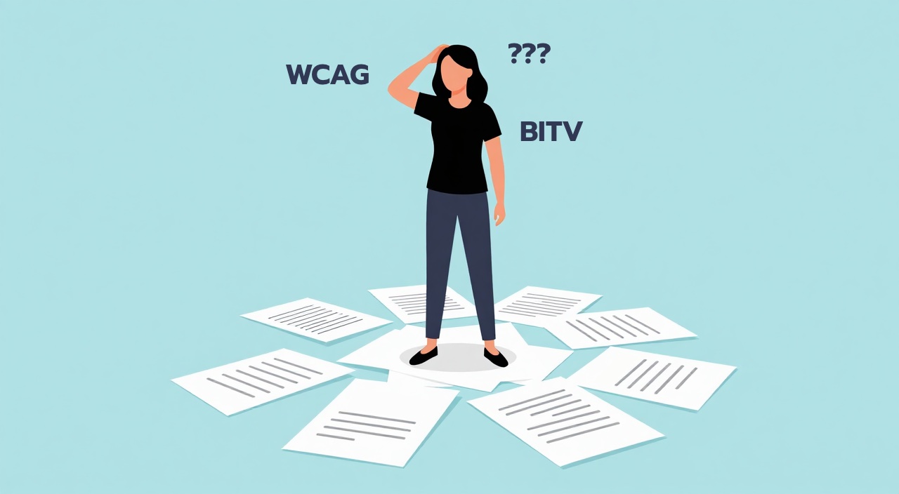 Unterschiede zwischen WCAG, BITV, BGG, ISO 301 549 und BFSG
